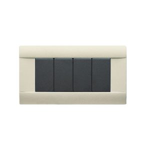 Placca Ral45 Tecnop.4M.Bianco Blanc AVE 45P04BP