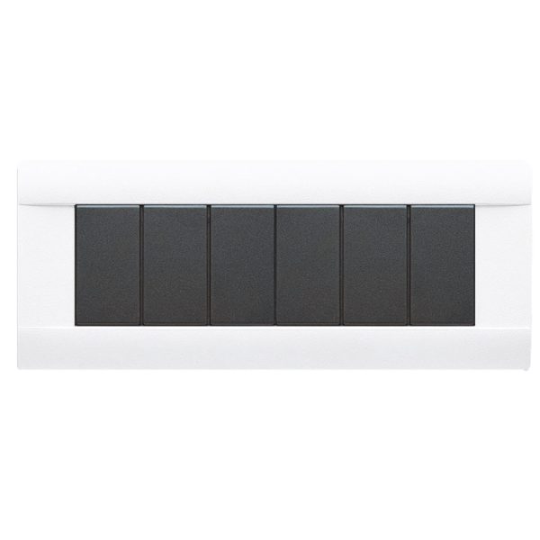 Placca Ral45 Lucida 6Mod.Banquise AVE 45P06BG
