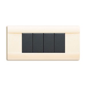 Placca Ral45 Tecnop.6M.Bianco Blanc AVE 45P06BP