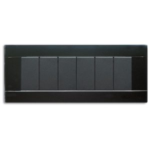 Placca Ral45 Lucida 6M.Nero Lucido AVE 45P06NL Fuori Produzione