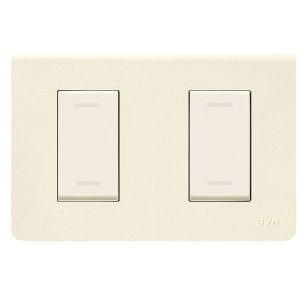 Placca Blanc45 Tecno.2M Bianc Blanc AVE 45P62