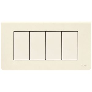 Placca Blanc45 Tecno.4M Bianc Blanc AVE 45P64