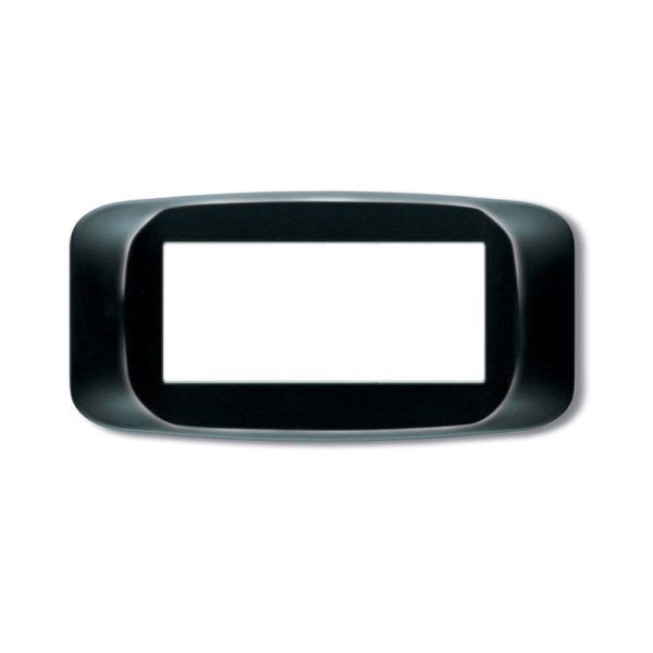 Placca Banq.Tecnop. 6M. Nero Lucido AVE 45PB06NL