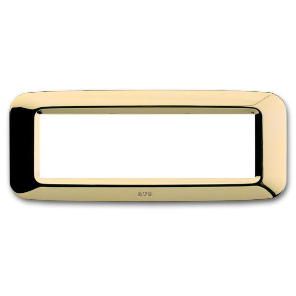 Placca Yes Tecnop. 6 Mod. Ottone AVE 45PY06OT