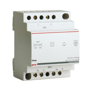Trasf.Vnp 230V Vns 12/24V Pn40Va 4M AVE 5349