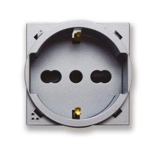 Presa Schuko Allum.2P+T 16A 250V 2M AVE 444090SALS