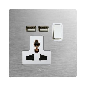 Presa13A Mstd+Inte.1P+Usb All.Nat2M AVE BS1059TSUALS