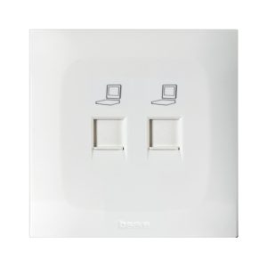 Doppia Presa Rj45 Cat. 6 Utp 2M AVE BSN21027C6