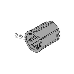 Kit Calotta Bianca Per Rullo Tipo Acmeda 48 Mm Per Motori 35 Mm NICE 575.24801