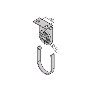 Supporto Intermedio Bianco Interasse 40 Mm Per Motori 35 Mm NICE 523.40002