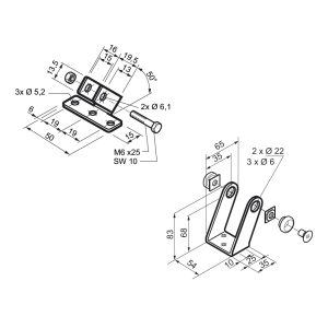 Kit Staffe Di Supporto Attuatore MINGARDI 2713835