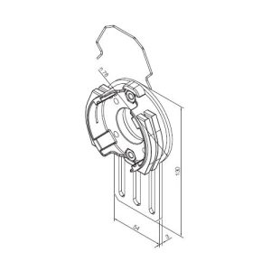 Supporto Standard Regolabile Per Tapparella NICE 526.10037