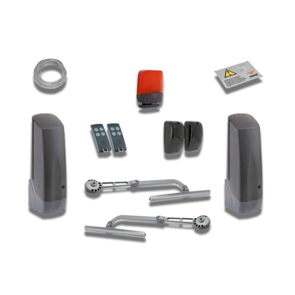 Kit Completo Per Cancelli a Battente Articolato BL 24v BL824S CARDIN KT-BL824DCB