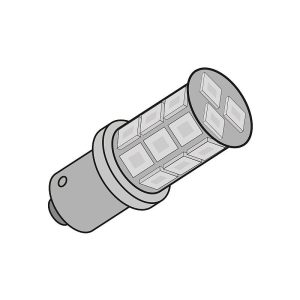 Lampadina Lampada Attacco BA15s Ricambio Led 12v 34v 24v 3w SOMMER YS12606-00001