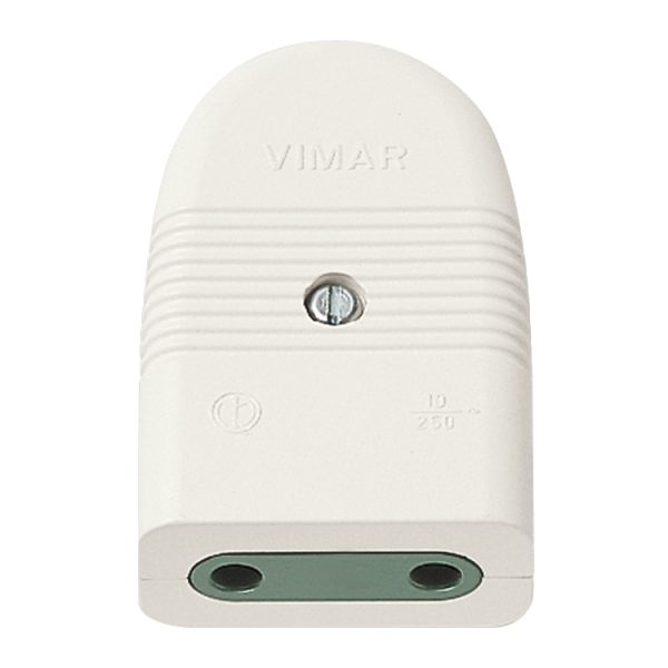 Presa 2P 10A P10 Assiale Bianco VIMAR 01022.B