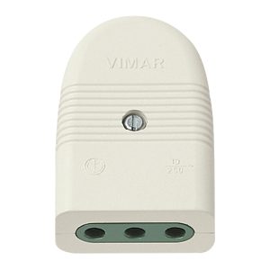 Presa 2P+T 10A P11 Assiale Bianco VIMAR 01023.B