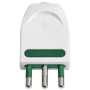 Spina 2P+T16A Orientab. S17-Spb17 Bianco VIMAR 00204.B