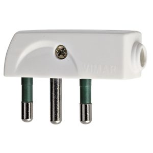 Spina 2P+T 16A Spa17 90° Bianco VIMAR 00207.B