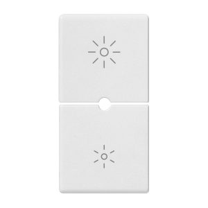 Due Mezzi Tasti 1M Dimmer Bianco VIMAR 14755.3