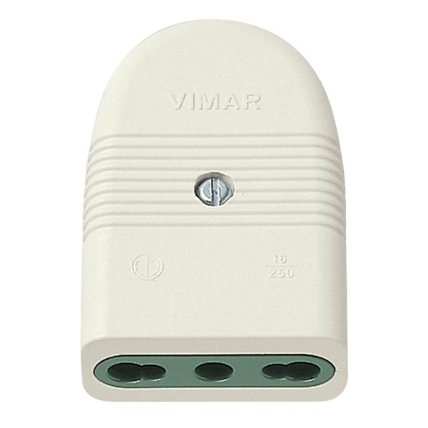 Presa 2P+T 16A P17/11 Assiale Bianco VIMAR 01029.B
