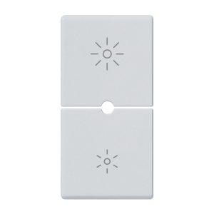Due Mezzi Tasti 1M Dimmer Silver VIMAR 14755.3.SL