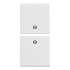 Due Mezzi Tasti 1M Neutro Pers. Bianco VIMAR 14751