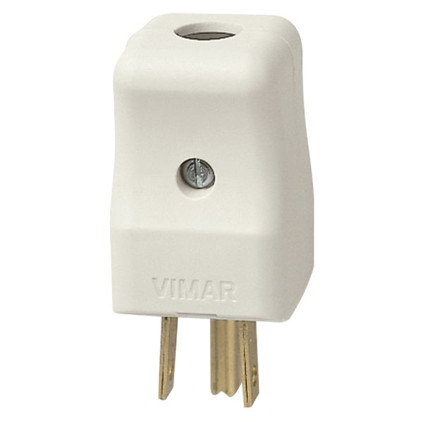 Spina 2P+T 15A Usa+Saso Bianco VIMAR 01096.B
