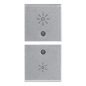 Due Mezzi Tasti 1M Dimmer Silver VIMAR 14751.3.SL