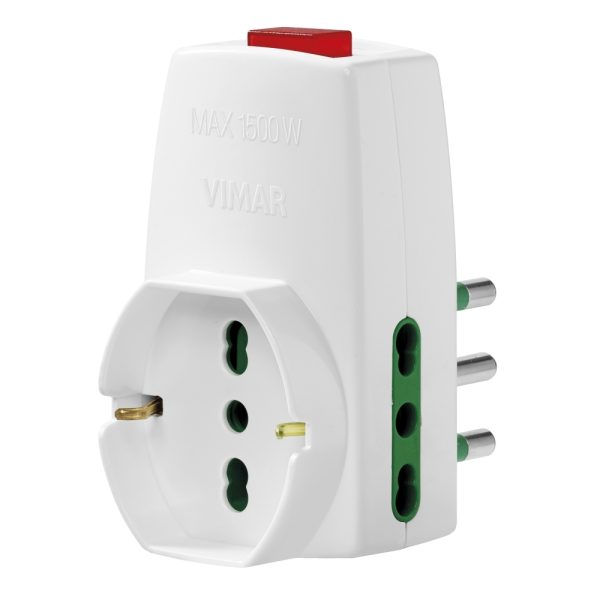 Adattatore S17+2P17/11+Univ+Inter.Bianco VIMAR 0P00331.B