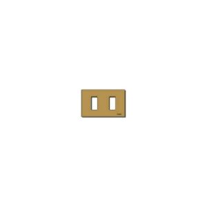 Placca 2M Allum. Scatto Bronzo VIMAR 08636.BR