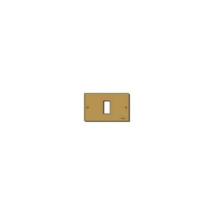 Placca 1M Allum. Viti Bronzo VIMAR 08535.BR