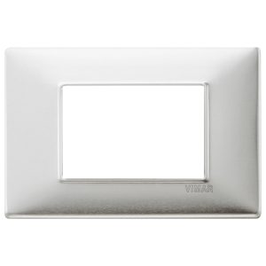 Placca 3M Alluminio Spazzolato VIMAR 14653.81