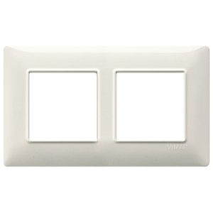 Placca 4M (2+2) Int57 Bianco Granito VIMAR 14645.06