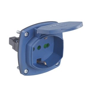 Presa Ricambio 2P + T16A Univers. Avvol. Blu VIMAR 01305