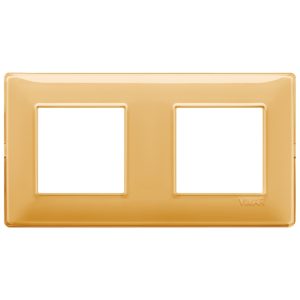 Placca 4M (2+2) Int71 Reflex Ambra VIMAR 14643.43