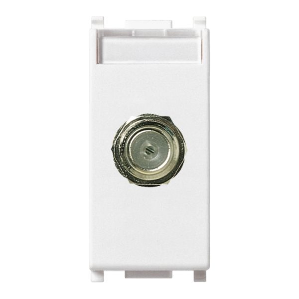 Presa Coassiale Tipo F Femmina Bianco VIMAR 14318