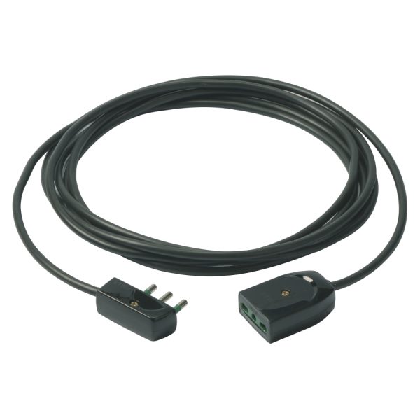 Cavo Prolunga 3G1+Spina Piatta 3M Nero VIMAR 0P32386