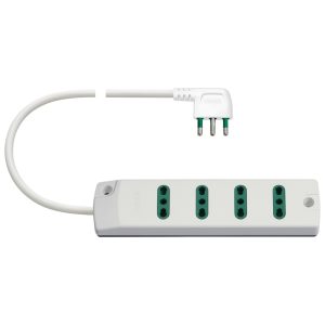 Presa Mult. 4P17/11+ S17 90° Bianco VIMAR 00404.CC.B