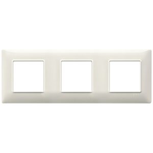 Placca 6M (2+2+2) Int71 Bianco Granito VIMAR 14644.06