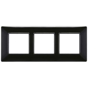 Placca 6M (2+2+2) Int57 Nero VIMAR 14646.05