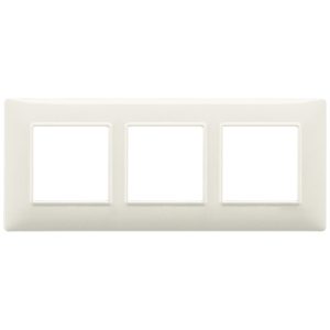 Placca 6M (2+2+2) Int57 Bianco Granito VIMAR 14646.06