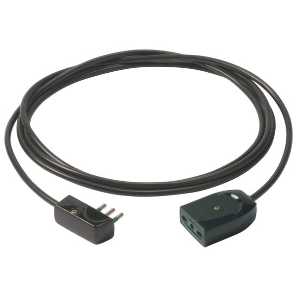 Cavo Prolunga 3G1+Spina Piatta 5M Nero VIMAR 0P32389