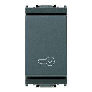 Pulsante 1P No 10A Chiave Grigio VIMAR 16080.P