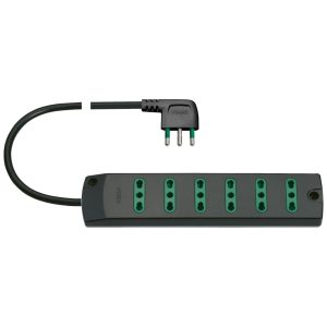 Presa Mult. 6P17/11+ S17 90° Nero VIMAR 00406.CC