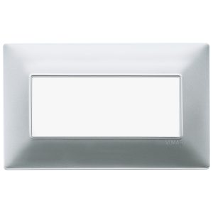 Placca 5M Bs Argento Opaco VIMAR 14649.20