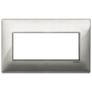 Placca 5M Bs Tecnopolimero Silver VIMAR 14649.27