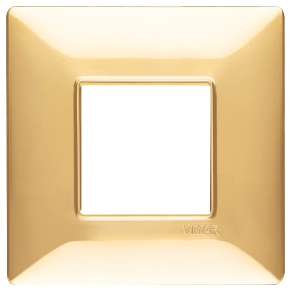 Placca 2M Bs Oro Lucido VIMAR 14647.24