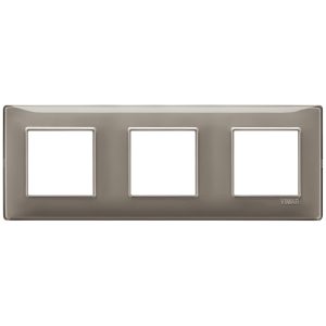 Placca 6M (2+2+2) Int71 Reflex Cenere VIMAR 14644.40