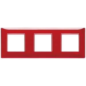 Placca 6M (2+2+2) Int71 Reflex Rubino VIMAR 14644.51