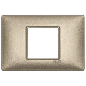 Placca 2M Centrali Bronzo Metallizzato VIMAR 14652.70